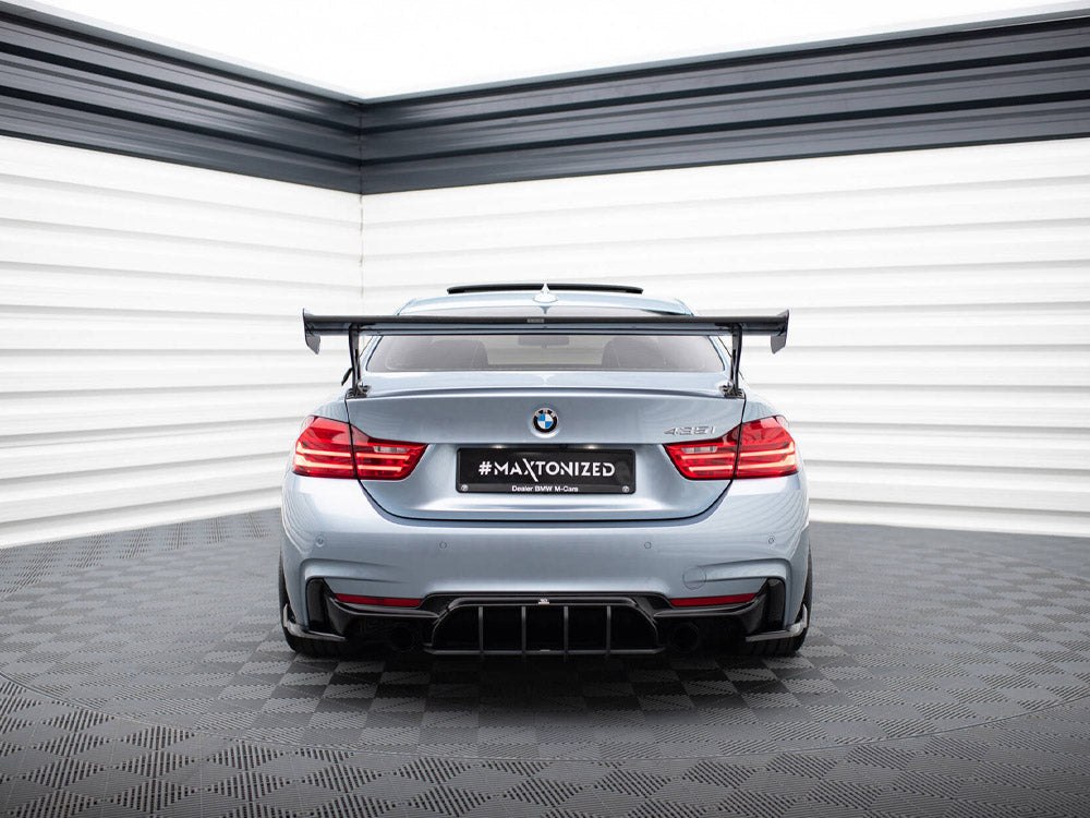 Maxton Design Carbon Spoiler With External Brackets Uprights BMW 4 F32 / 4 F32 M-Pack Coupe