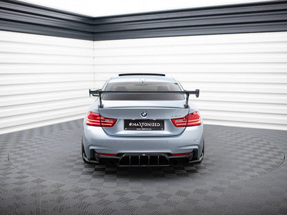 Maxton Design Carbon Spoiler With External Brackets Uprights BMW 4 F32 / 4 F32 M-Pack Coupe