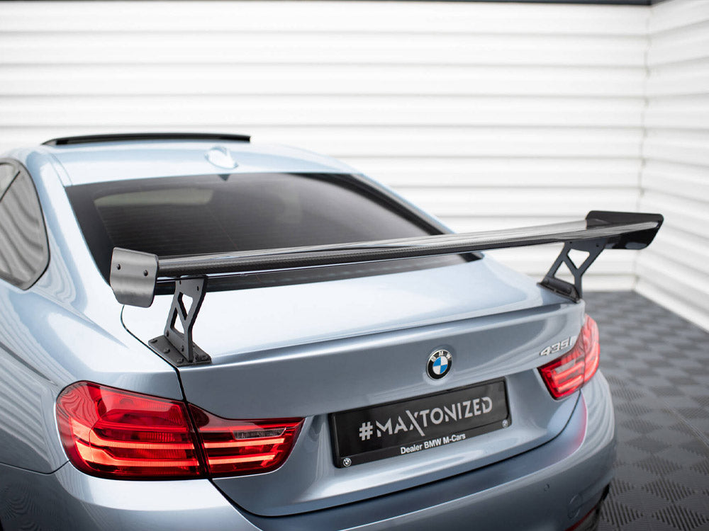 Maxton Design Carbon Spoiler With External Brackets Uprights BMW 4 F32 / 4 F32 M-Pack Coupe