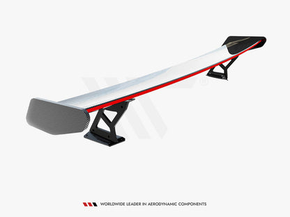 Maxton Design Carbon Spoiler With External Brackets Uprights + LED BMW 4 F32 / 4 F32 M-Pack Coupe