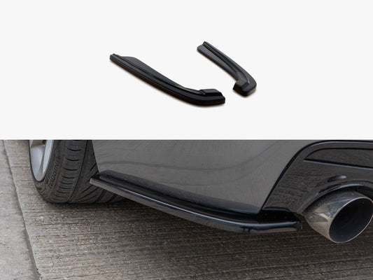 Maxton Design Rear Side Splitters Bmw 5 F11 M-pack (Fits TWO Single Exhaust Ends)
