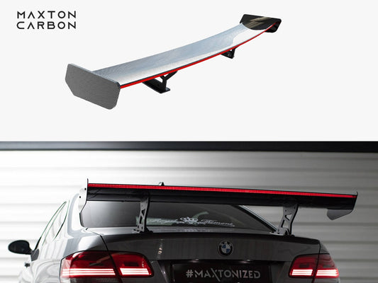 Maxton Design Carbon Spoiler With Internal Brackets Uprights + LED BMW 3 / M3 Coupe E92