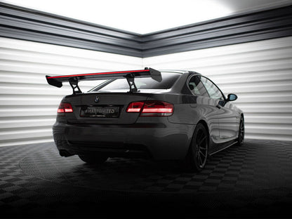 Maxton Design Carbon Spoiler With Internal Brackets Uprights + LED BMW 3 / M3 Coupe E92