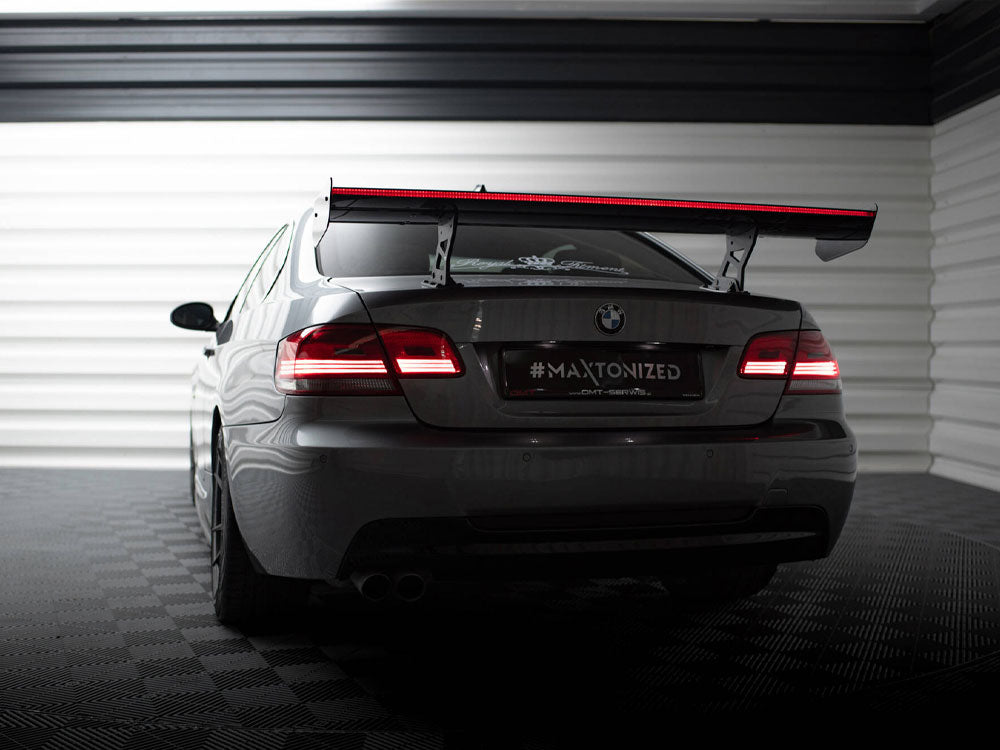 Maxton Design Carbon Spoiler With Internal Brackets Uprights + LED BMW 3 / M3 Coupe E92