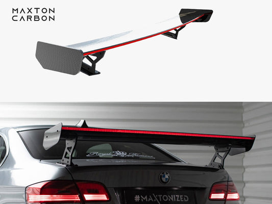 Maxton Design Carbon Spoiler With External Brackets Uprights + LED BMW 3 / M3 Coupe E92