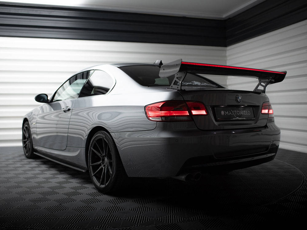 Maxton Design Carbon Spoiler With External Brackets Uprights + LED BMW 3 / M3 Coupe E92