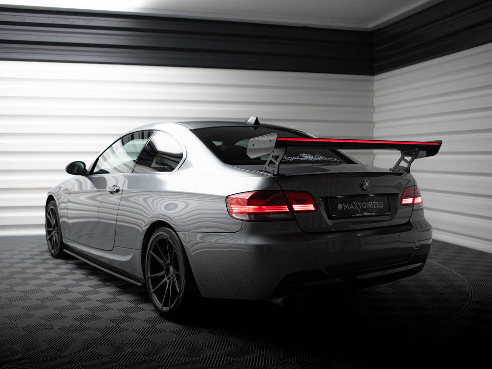 Maxton Design Carbon Spoiler With External Brackets Uprights + LED BMW 3 / M3 Coupe E92