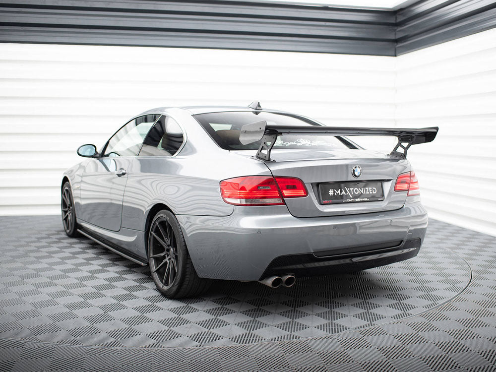 Maxton Design Carbon Spoiler With External Brackets Uprights BMW 3 / M3 Coupe E92