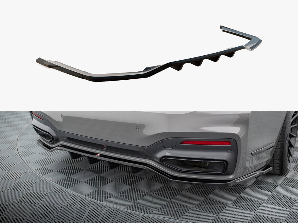 Maxton Design Rear Splitter (Vertical Bars) V.2 BMW 7 M-Pack G11 / G12 Facelift