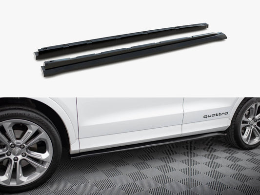 Maxton Design Side Skirts Diffusers Audi Q3 S-Line 8U