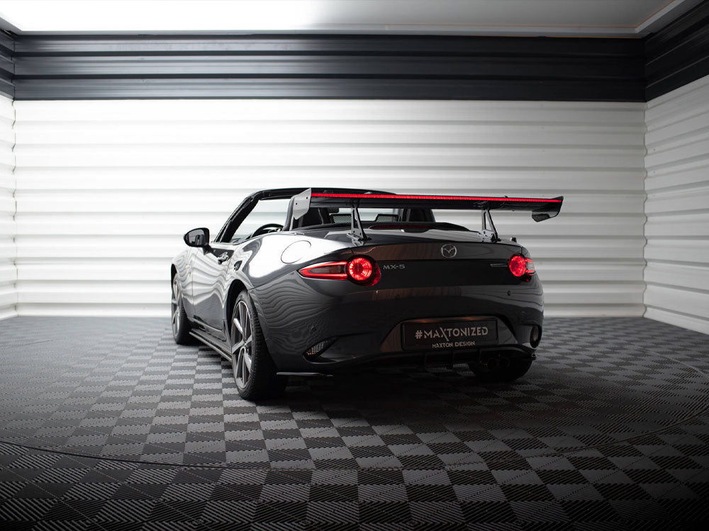 Maxton Design Carbon Spoiler With Upper Swan Mounting + LED Mazda MX-5 ND (Mk4)