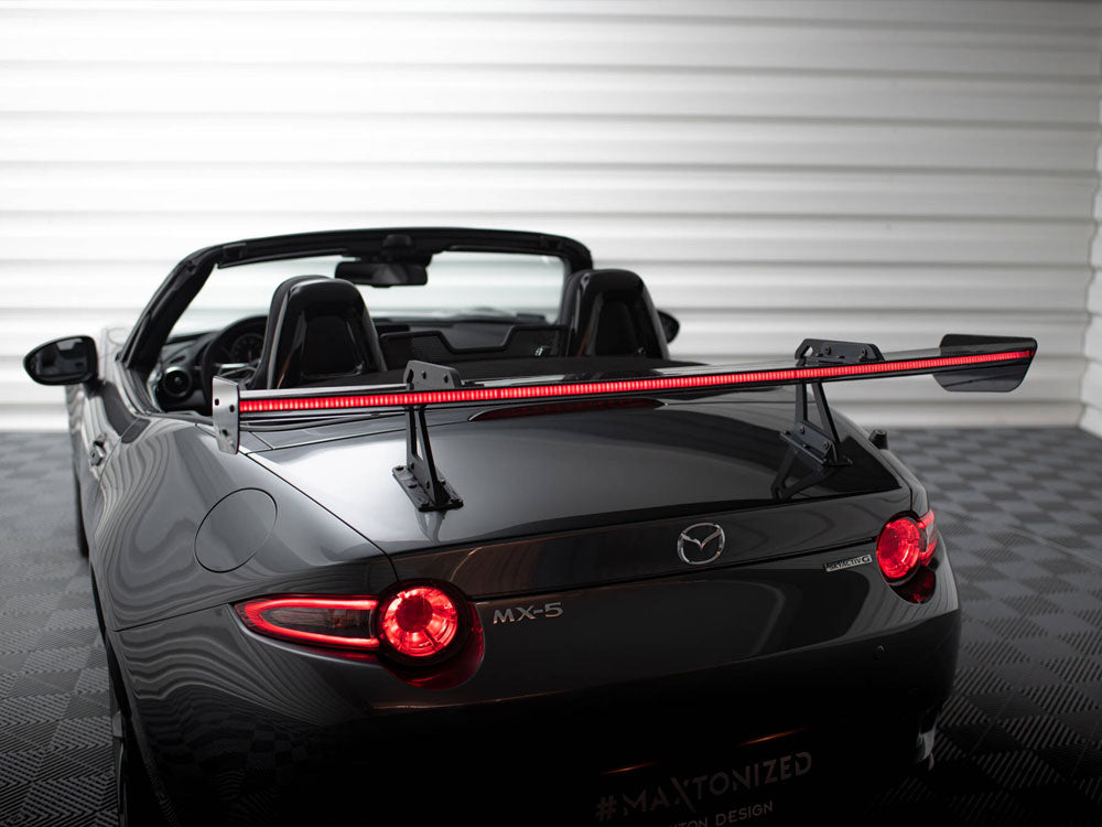 Maxton Design Carbon Spoiler With Upper Swan Mounting + LED Mazda MX-5 ND (Mk4)