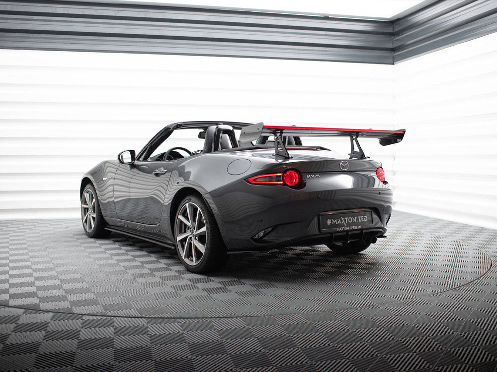 Maxton Design Carbon Spoiler With Upper Swan Mounting + LED Mazda MX-5 ND (Mk4)