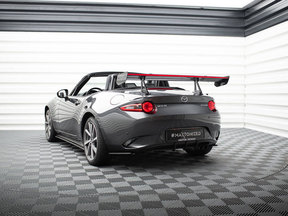 Maxton Design Carbon Spoiler With Upper Swan Mounting + LED Mazda MX-5 ND (Mk4)