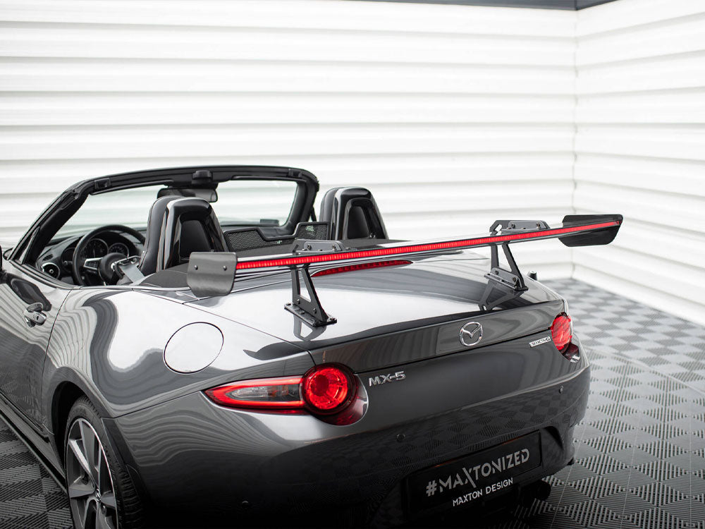 Maxton Design Carbon Spoiler With Upper Swan Mounting + LED Mazda MX-5 ND (Mk4)