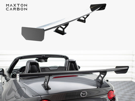 Maxton Design Carbon Spoiler With Internal Brackets Uprights Mazda MX-5 ND (Mk4)