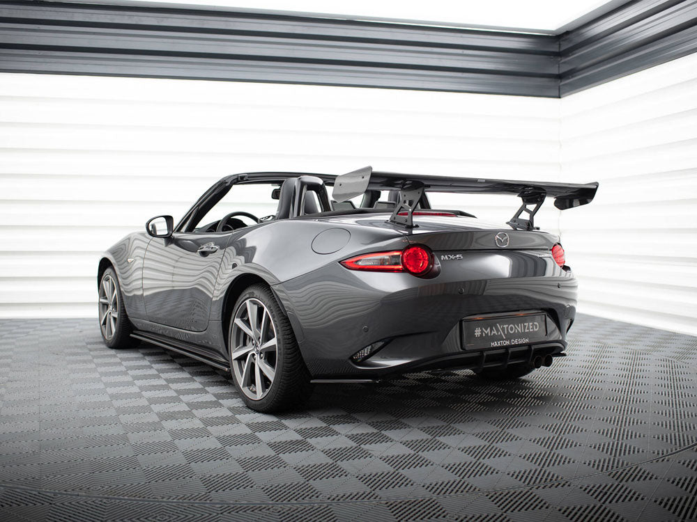 Maxton Design Carbon Spoiler With Internal Brackets Uprights Mazda MX-5 ND (Mk4)