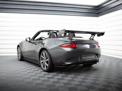 Maxton Design Carbon Spoiler With Internal Brackets Uprights Mazda MX-5 ND (Mk4)