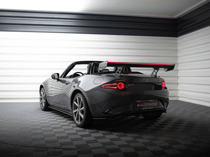 Maxton Design Carbon Spoiler With Internal Brackets Uprights + LED Mazda MX-5 ND (Mk4)
