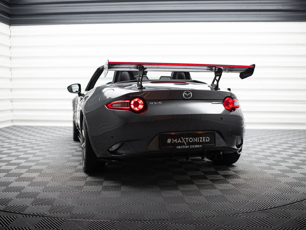 Maxton Design Carbon Spoiler With Internal Brackets Uprights + LED Mazda MX-5 ND (Mk4)