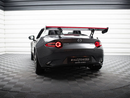 Maxton Design Carbon Spoiler With Internal Brackets Uprights + LED Mazda MX-5 ND (Mk4)