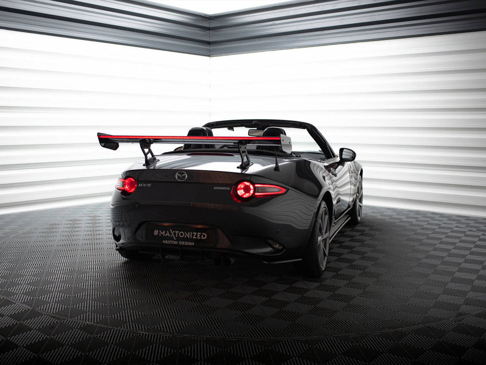 Maxton Design Carbon Spoiler With Internal Brackets Uprights + LED Mazda MX-5 ND (Mk4)