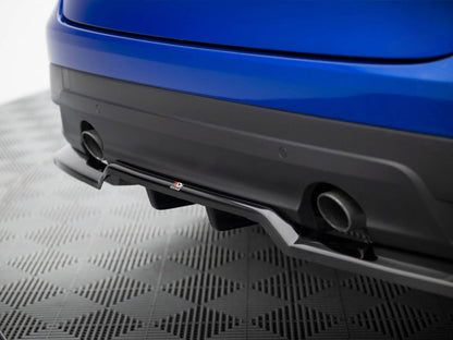 Maxton Design Central Rear Splitter (Vertical Bars) Jaguar F-Pace R-Sport Mk1