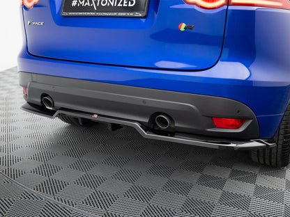 Maxton Design Central Rear Splitter (Vertical Bars) Jaguar F-Pace R-Sport Mk1