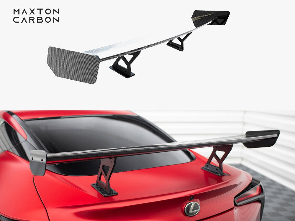 Maxton Design Carbon Spoiler With Internal Brackets Uprights Lexus LC