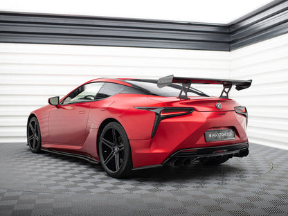 Maxton Design Carbon Spoiler With Internal Brackets Uprights Lexus LC