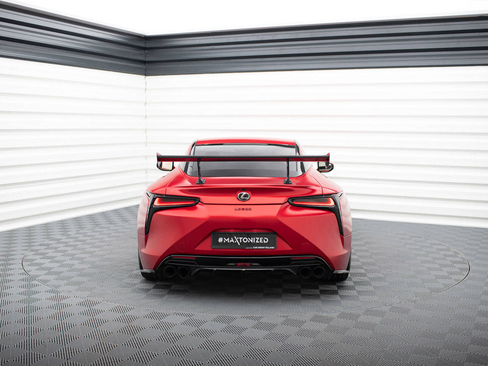 Maxton Design Carbon Spoiler With Internal Brackets Uprights Lexus LC