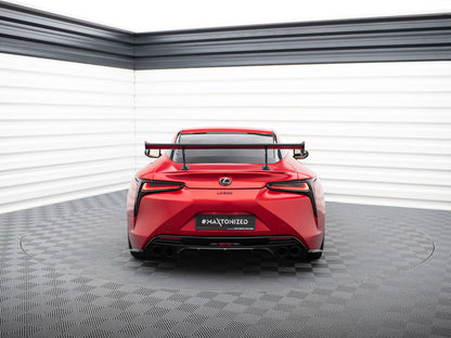 Maxton Design Carbon Spoiler With Internal Brackets Uprights Lexus LC