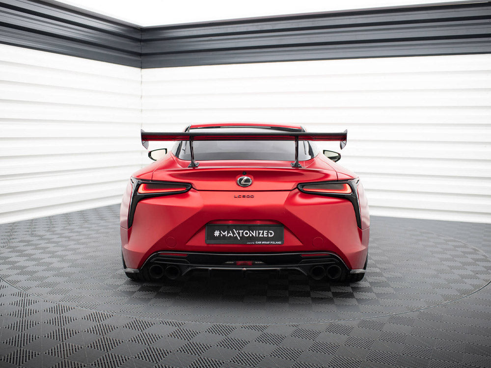 Maxton Design Carbon Spoiler With Internal Brackets Uprights Lexus LC