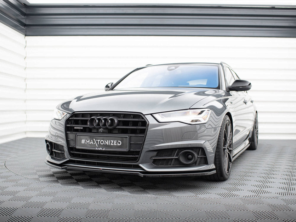 Maxton Design Front Splitter V.2 Audi A6 / A6 C7 S-Line / S6 C7 Facelift