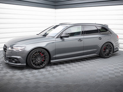 Maxton Design Side Skirts Diffusers Audi S6 / A6 S-Line / A6 C7 FL