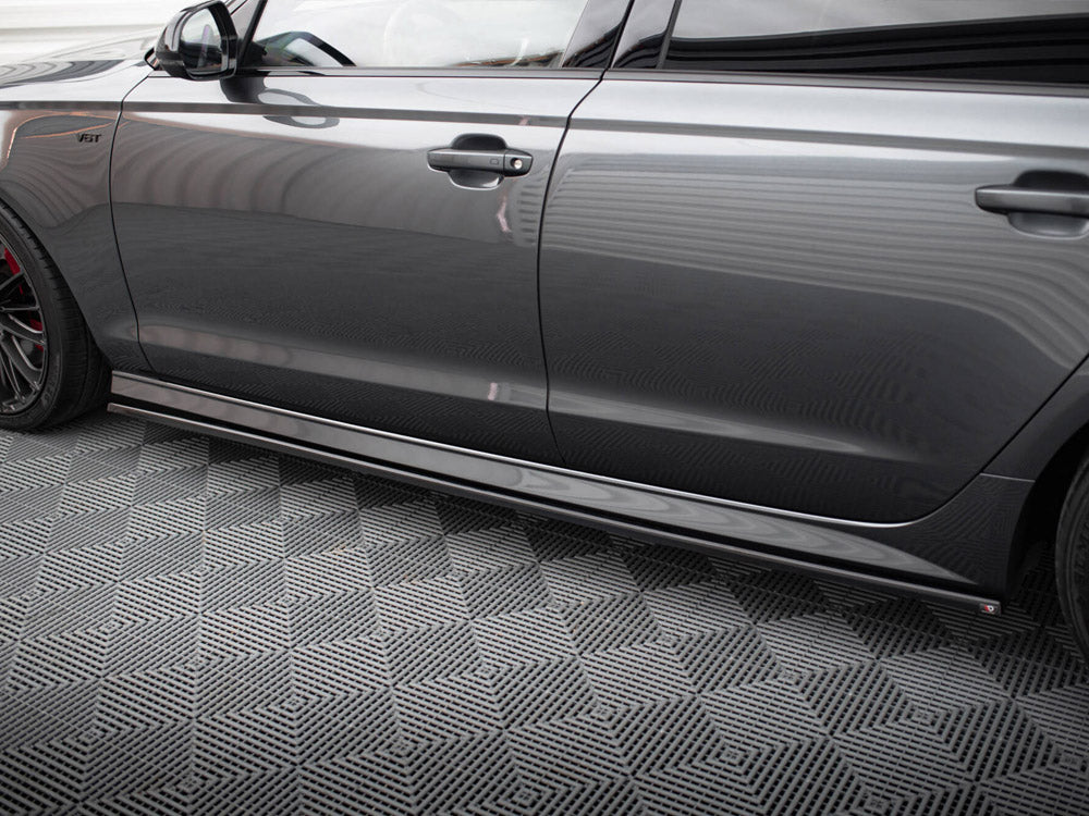 Maxton Design Side Skirts Diffusers Audi S6 / A6 S-Line / A6 C7 FL