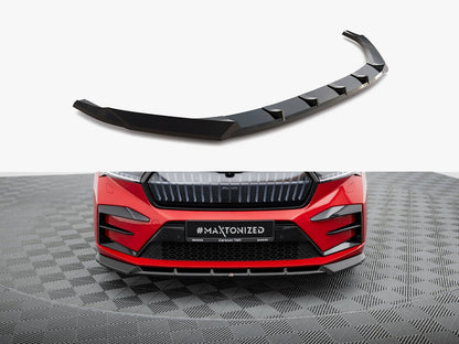 Maxton Design Front Splitter Skoda Enyaq Coupe iV
