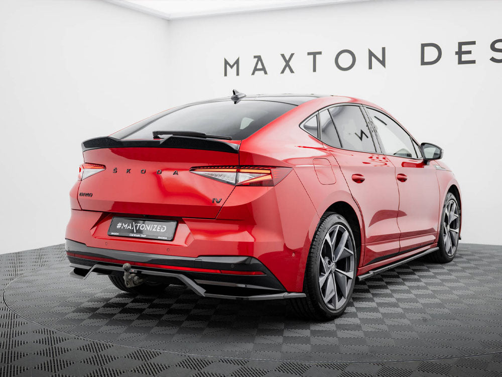 Maxton Design Rear Splitter (Vertical Bars) Skoda Enyaq Coupe iV
