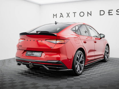 Maxton Design Rear Splitter (Vertical Bars) Skoda Enyaq Coupe iV