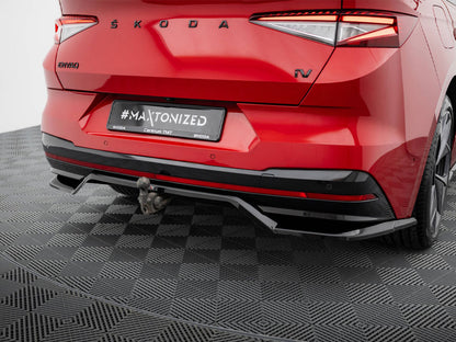 Maxton Design Rear Splitter (Vertical Bars) Skoda Enyaq Coupe iV