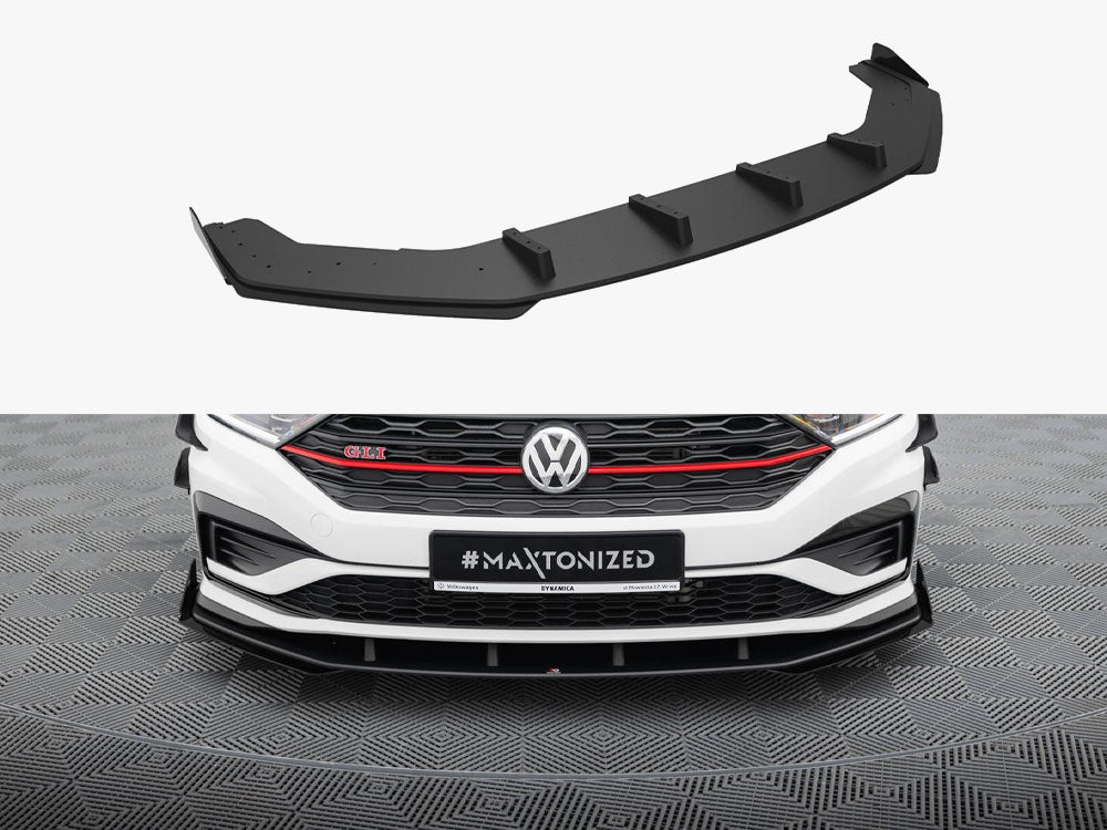 Maxton Design Street PRO Front Splitter + Flaps Volkswagen Jetta GLI Mk7