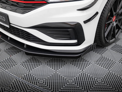 Maxton Design Street PRO Front Splitter + Flaps Volkswagen Jetta GLI Mk7