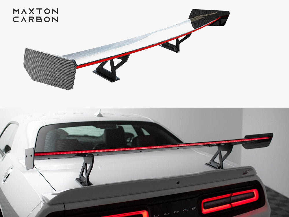 Maxton Design Carbon Spoiler + LED Dodge Challenger Mk3