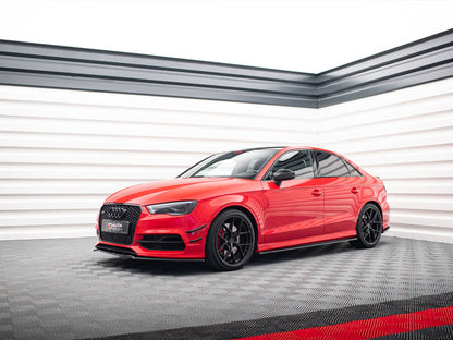 Maxton Design Side Skirts Diffusers V.1 Audi S3 / A3 S-Line 8V / 8V FL Sedan (2013-2020)