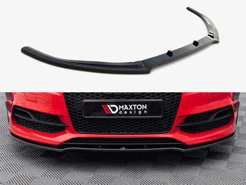 Maxton Design Front Splitter V.2 Audi S3 / A3 S-Line 8V Sedan / Cabrio (2013-2016)