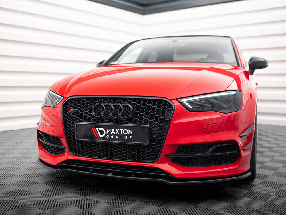 Maxton Design Front Splitter V.2 Audi S3 / A3 S-Line 8V Sedan / Cabrio (2013-2016)
