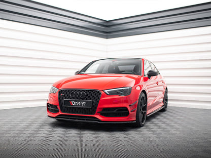 Maxton Design Front Bumper Wings (Canards) Audi S3 / A3 S-Line 8V Sedan / Cabrio