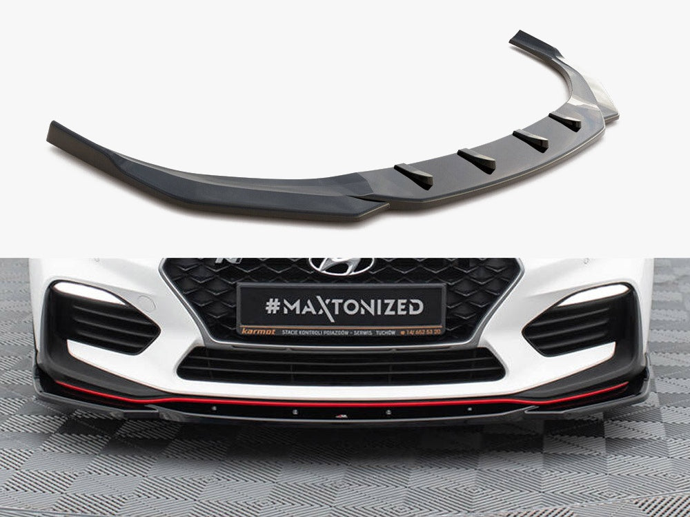 Maxton Design Front Splitter V.4 Hyundai I30 N Mk3 Hatchback / Fastback