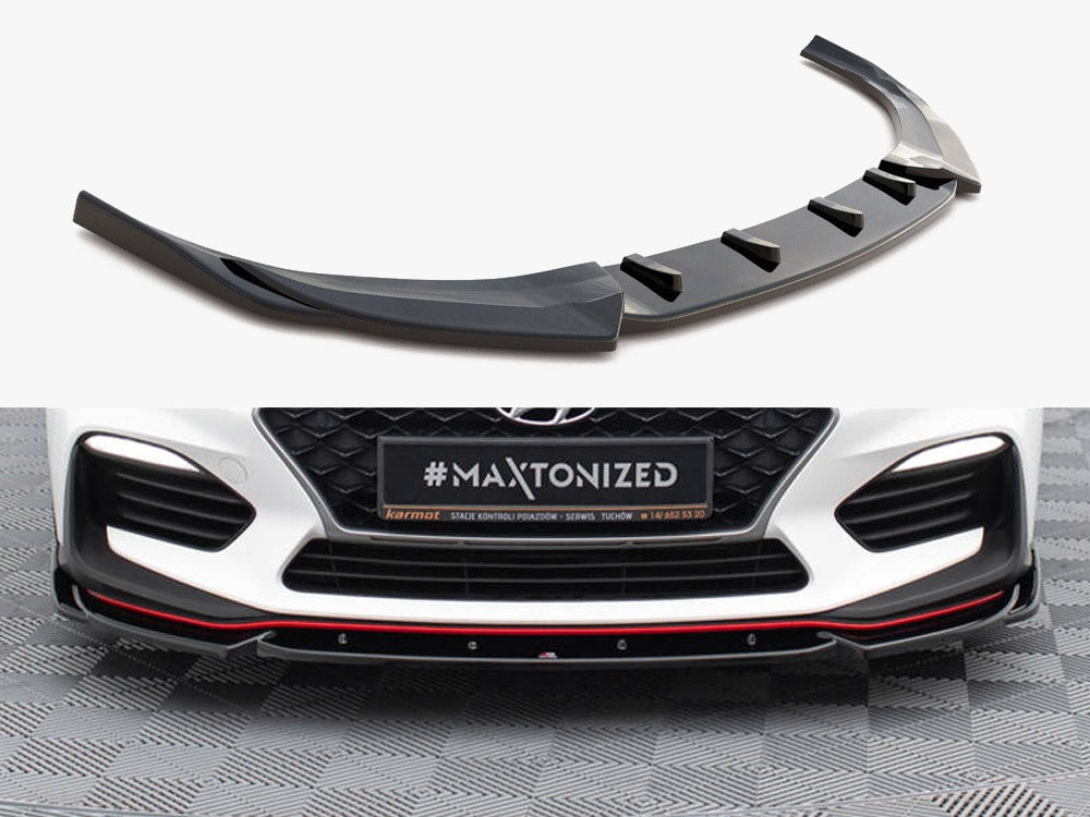 Maxton Design Front Splitter V.5 Hyundai I30 N Mk3 Hatchback / Fastback