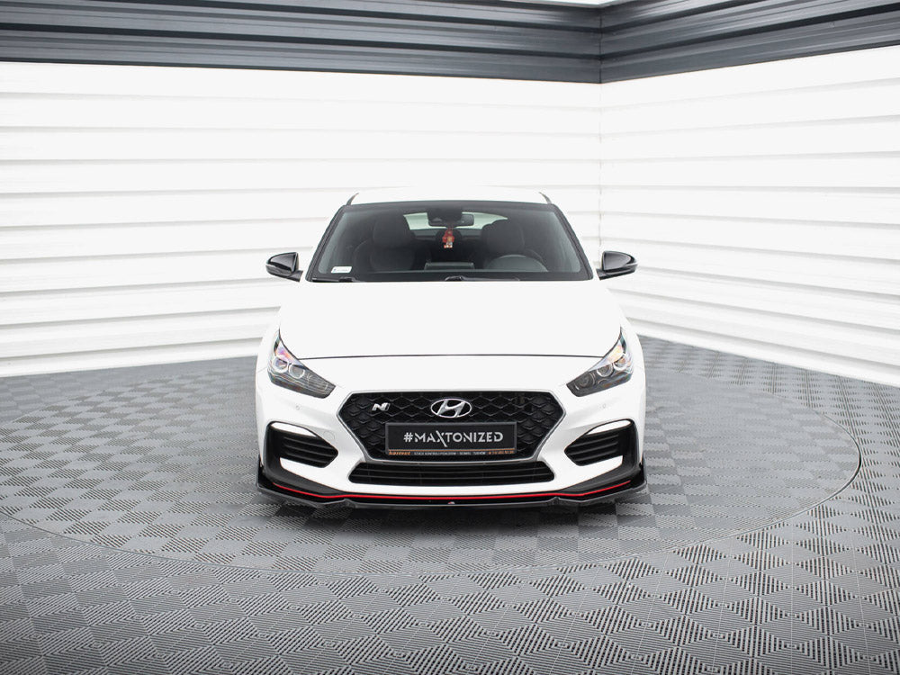 Maxton Design Front Splitter V.6 + Flaps Hyundai I30 N Mk3 Hatchback / Fastback